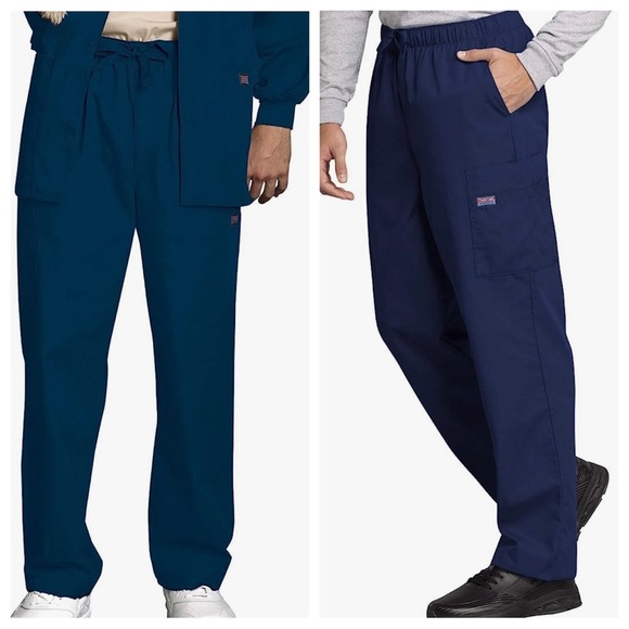 Medical Cargo Pants for Men Workwear Originals, Zipper Fly Scrubs - Picture 1 of 8